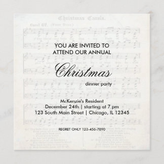 Invitation Chanson de Noël