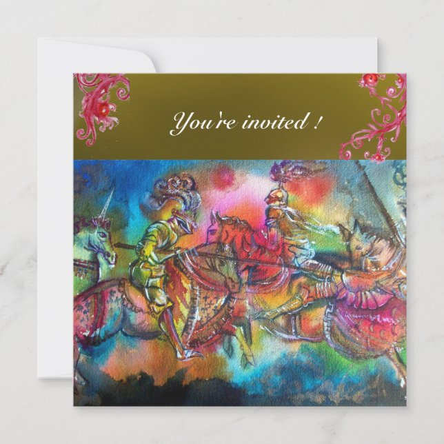 INVITATION CHANSON DE ROLAND/ COMBAT DES CHEVALIERS EN TOURNO (Devant)