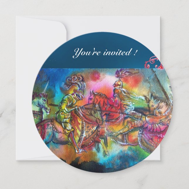 INVITATION CHANSON DE ROLAND/ COMBAT DES CHEVALIERS EN TOURNO (Devant)