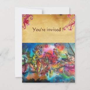 INVITATION CHANSON DE ROLAND/ COMBAT DES CHEVALIERS EN TOURNO