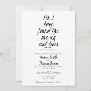 Invitation Chanson de Salomon 3:4 Trouvé Celui que mon âme ai