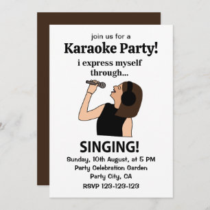 Invitation Chanter Je Me Suis Express En Chantant