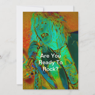 Invitation Chanteur Neon Rock