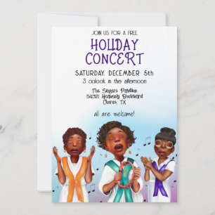 Invitation Chanteurs Afro-Américains de Vacances