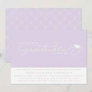 INVITATION CHAPEAU AU DIPLÔMÉ   CARTON D'INVITATION À LA RÉMI