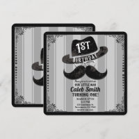 Chapeau de lunettes de moustache de hipster 1er an