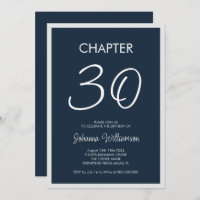 Chapitre 30 Bleu de la Marine 30e fête d'anniversa