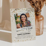 Invitation Chapitre Cinquante Amusement Photo moderne 50e ann<br><div class="desc">Chapitre CINQUANTE ! Invitations amis et famille pour célébrer un 50e anniversaire avec ces invitations amusantes d'anniversaire adulte moderne. Design dispose d'un snap photo, le texte 'Chapitre Cinquante en serif et police de calligraphie, faux parties scintillant d'or confetti et un modèle d'anniversaire modifiable qui est facile à customiser avec vos...</div>