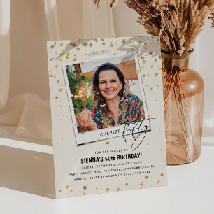 Invitation Chapitre Cinquante Amusement Photo moderne 50e ann