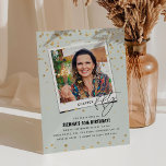 Invitation Chapitre Cinquante Amusement Photo moderne 50e ann<br><div class="desc">Chapitre CINQUANTE ! Invitations amis et famille pour célébrer un 50e anniversaire avec ces invitations amusantes d'anniversaire adulte moderne. Design dispose d'un snap photo, le texte 'Chapitre Cinquante en serif et police de calligraphie, faux parties scintillant d'or confetti et un modèle d'anniversaire modifiable qui est facile à customiser avec vos...</div>