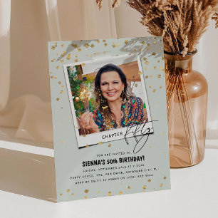 Invitation Chapitre Cinquante Photo Moderne 50e Anniversaire