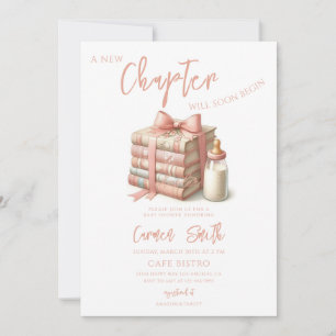 Invitation Chapitre de l'histoire de livre commencera la baby