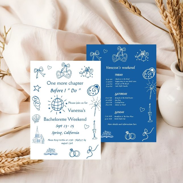 Invitation Chapitre final avant la chapelle Livre Bachelorett (Créateur téléchargé)