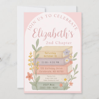 Invitation Chapitre suivant Réservé à thème Anniversaire Invi