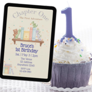 Invitation Chapter One, First Adventure, 1st Birthday