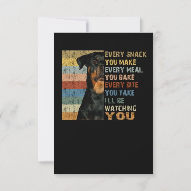 Invitation Chaque collation que vous faites à chaque repas qu (Devant)