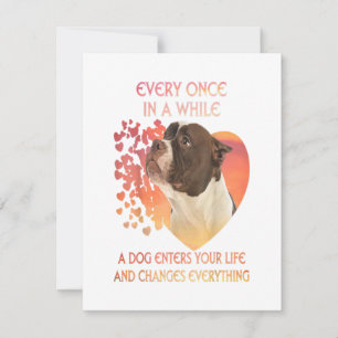 Invitation Chaque fois qu'un chien entre dans votre vie