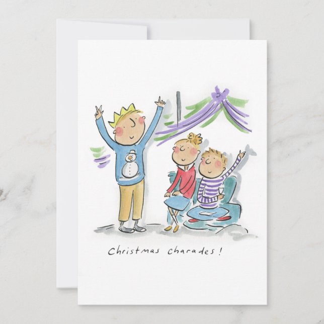 Invitation Charades de Noël (Devant)