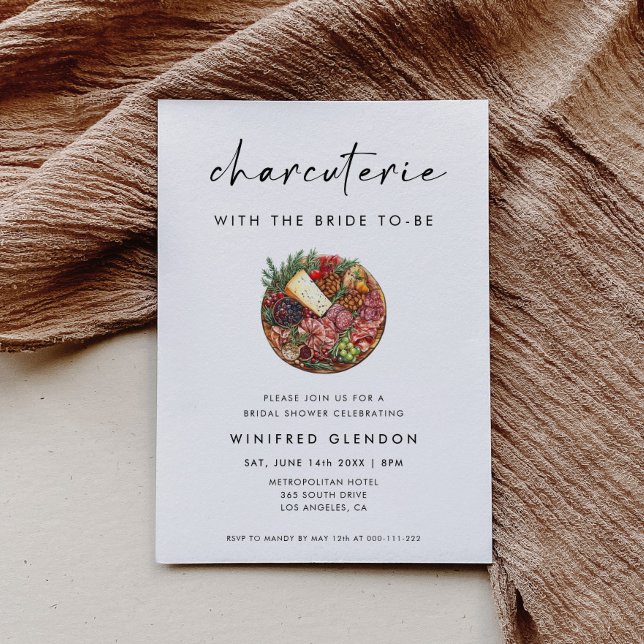 Invitation Charcuterie avec la future mariée Enterrement de v (Créateur téléchargé)