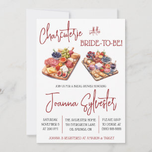 Invitation Charcuterie avec la future mariée ! Fête des marié