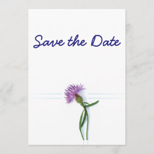 Invitation Chardon de mariage traditionnel écossais et celtiq