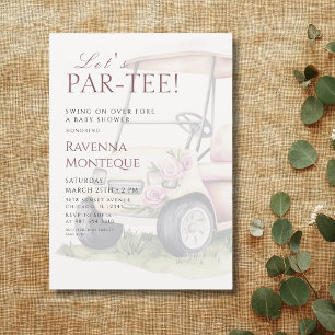Invitation Chariot de golf pour jardin pour une fête de Par-T