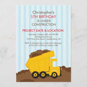 Invitations Faire Part Cartes Chantier Construction Zazzle Fr