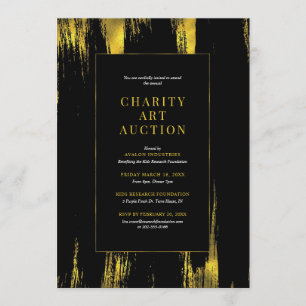 Invitation Charity Art Auction Party