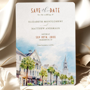 Invitation Charleston Caroline du Sud Enregistrer la date