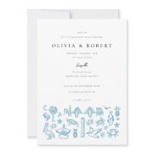 Charleston Toile Frontière en Blue Engagement Part