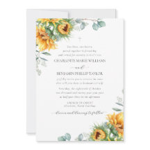 Charlotte Rustic Sunflowers Mariage chrétien