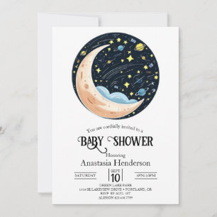 Invitation Charmant Baby shower De Belles Étoiles
