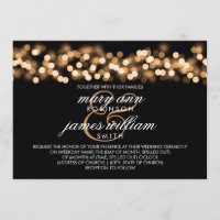 Charme élégant de Hollywood d'or de mariage