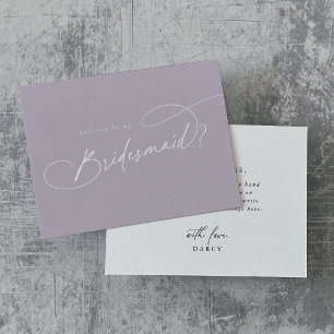 Invitation Charme Élégant Pourpre Serez-Vous Ma Femme D'Accue