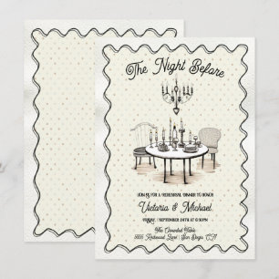 Invitation Charme La Nuit Avant Le Dîner De La Répétition