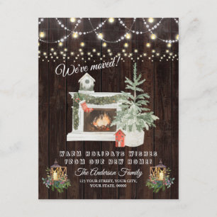 Invitation Charme Nous Avons Déménagé Vacances d'Hiver Humeur