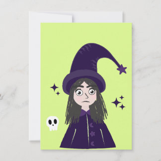 Invitation Charming Angry Cute Witch