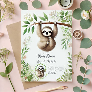 Invitation Charming Baby shower de fentes de pendage