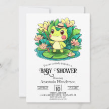 Charming Baby shower de grenouille mystique