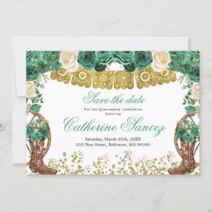 Invitation Charra, Chasseur Vert Occidental Sauvez La Date