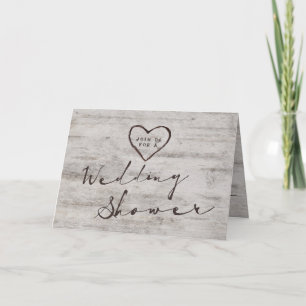 Invitation Charrettes sculptées Wedding shower de Rustic Coup