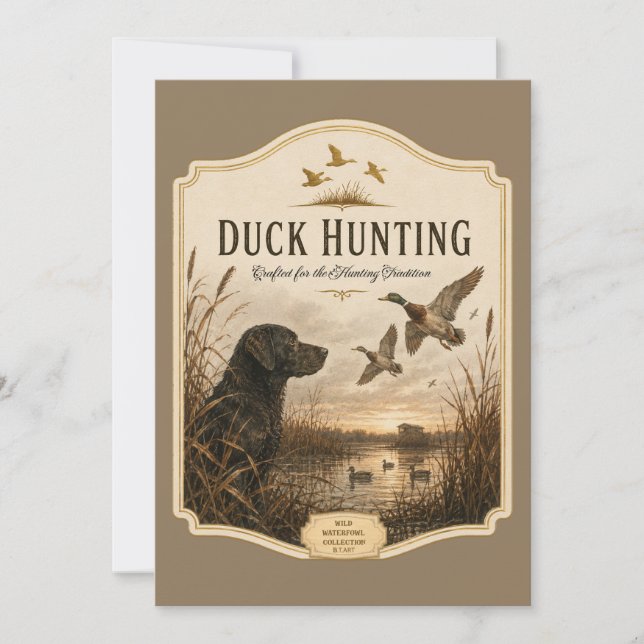 Invitation Chasse au canard  (Devant)