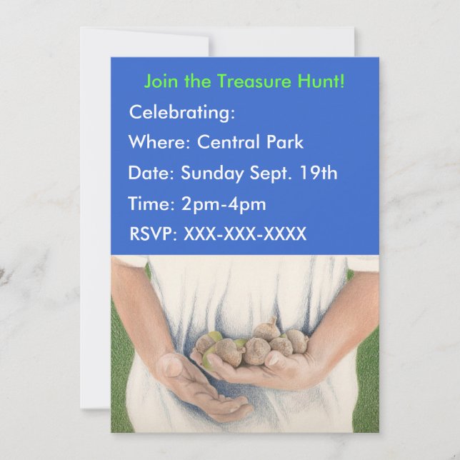 Invitation Chasse au Trésor (Devant)