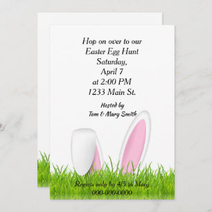 Invitation Chasse aux oeufs de Pâques