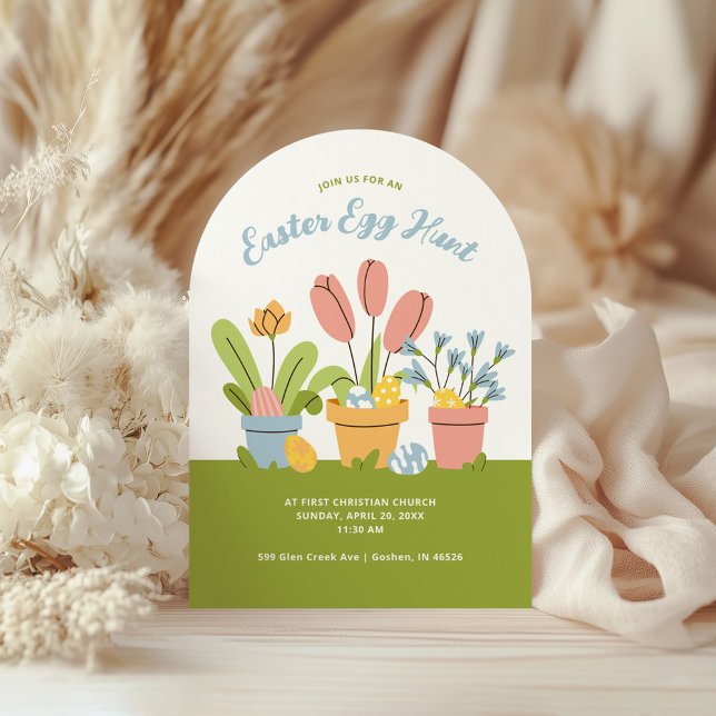 Invitation Chasse communautaire aux oeufs de Pâques (Créateur téléchargé)