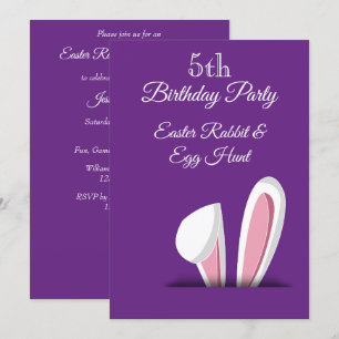 Invitation Chasse de Pâques 5e anniversaire