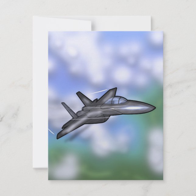 Invitation Chasseur F-15 (Devant)