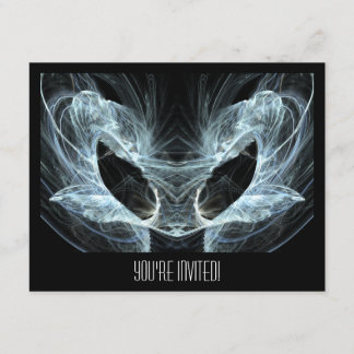 Invitation Chat Alien. Un Imaginaire Mystique Fractal.