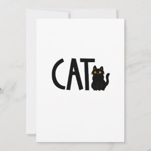 Invitation Chat Chat noir