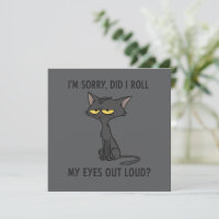 Chat Chaton Ai-je roulé les yeux à haute voix Drôl